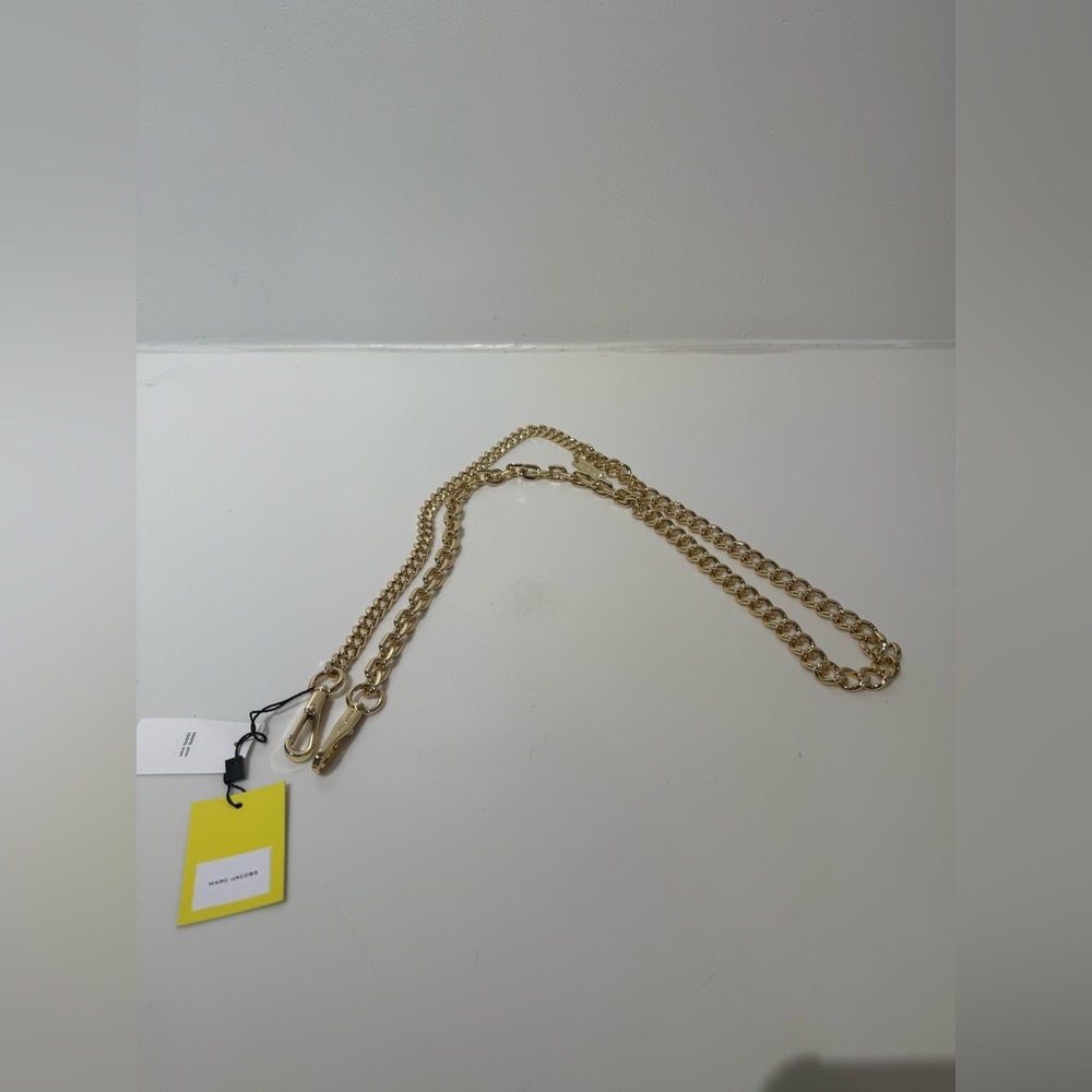 NWT Marc Jacobs Gold Chain Crossbody Strap - Gold - Picture 4 of 5